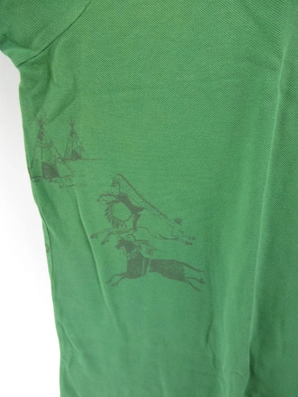 Polo Ralph Lauren Polo Shirt 2XB Big Indian Head Distressed Stencil